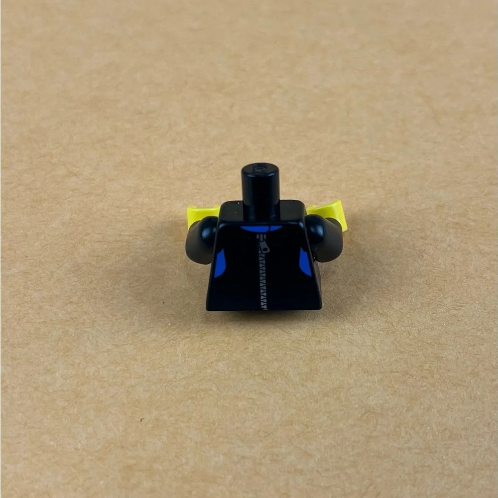 LEGO Scuba Diver Minifigure Torso Male Female Black Diving Suit w/ Blue